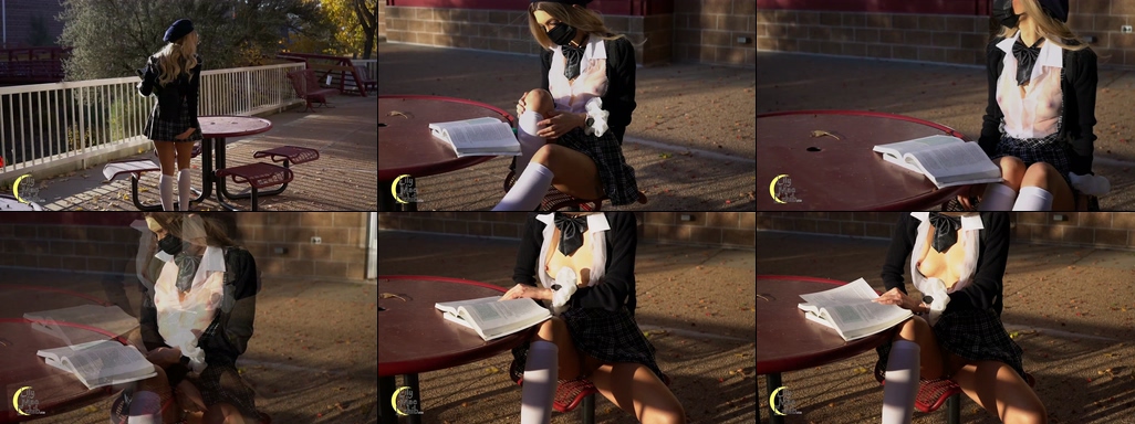 LilyMaeExhib - NO.026 Getting naughty in the school courtyard while studying for finals.jpg